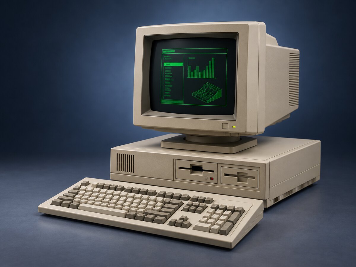Micro-ordinateur professionnel de la fin des années 1980